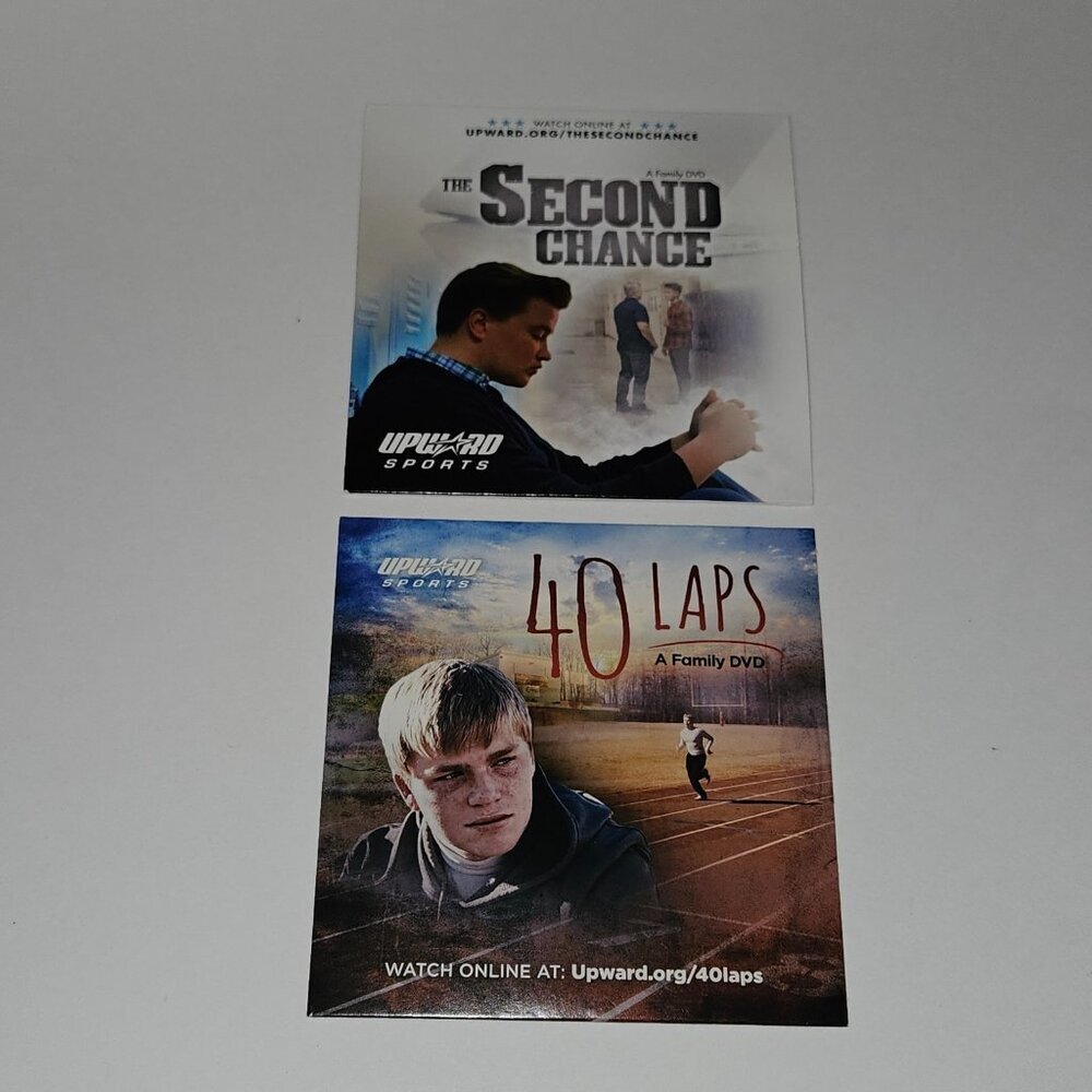 NEW 2 Upward Sports Family DVD Lot 40 Laps 2016 Second Chance 2018